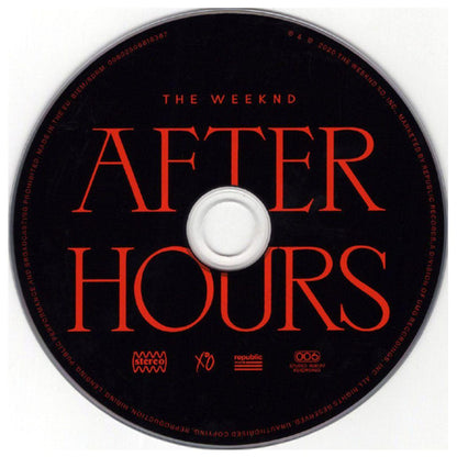 THE WEEKND - AFTER HOURS | CD
