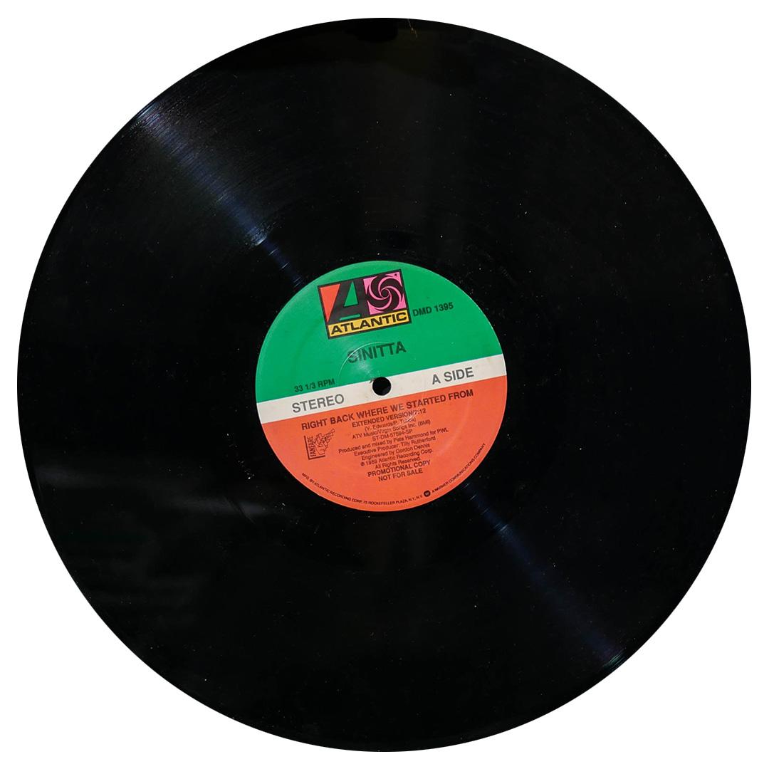 SINITTA - RIGHT BACK WHERE WE STARTED FROM | 12" MAXI SINGLE USADO
