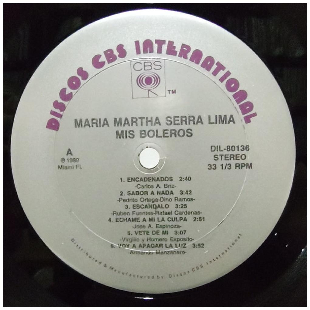 MARIA MARTHA SERRA LIMA - MIS BOLEROS | VINILO USADO