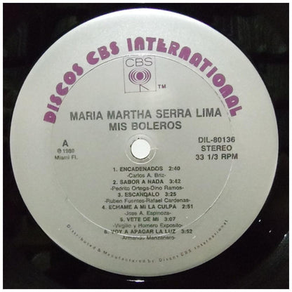 MARIA MARTHA SERRA LIMA - MIS BOLEROS | VINILO USADO