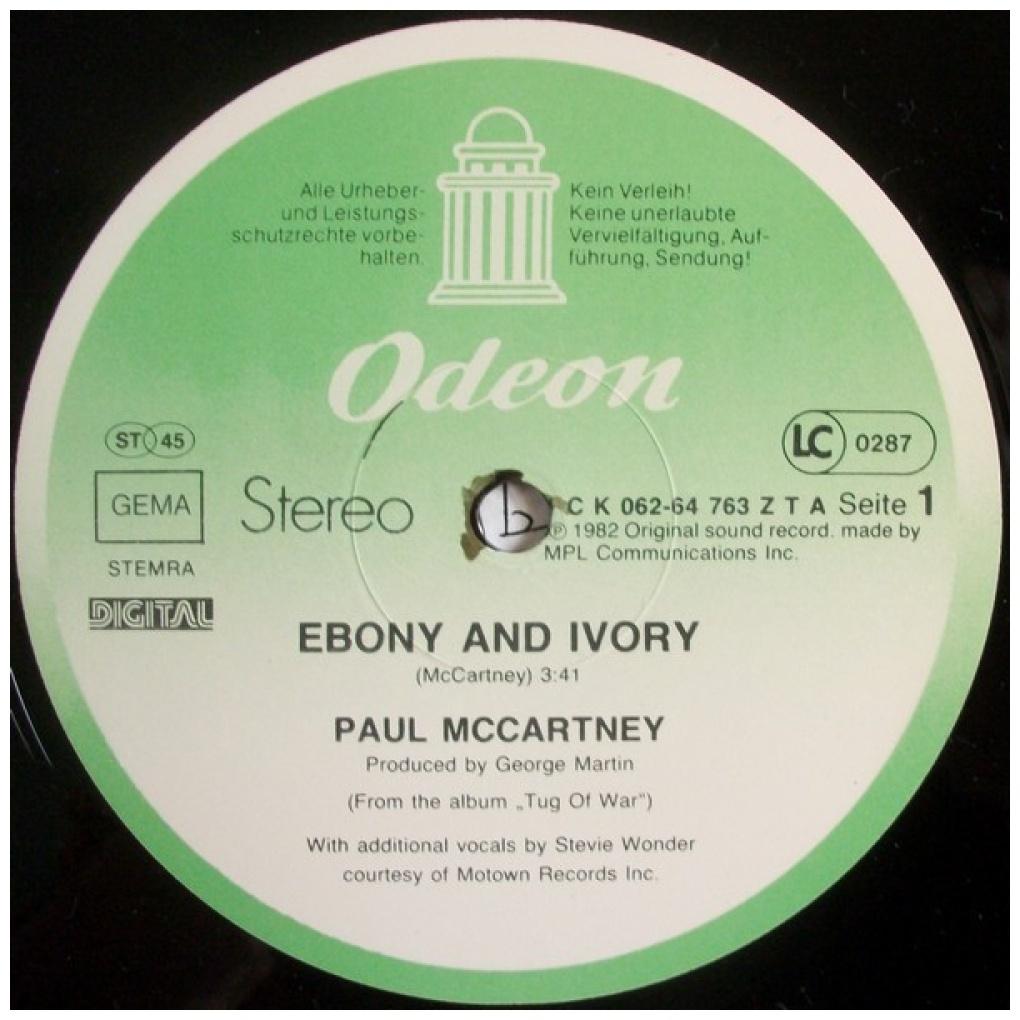 PAUL McCARTNEY - EBONY AND IVORY | 12'' MAXI SINGLE USADO