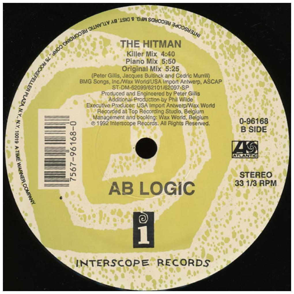 AB LOGIC - THE HITMAN | 12'' MAXI SINGLE USADO
