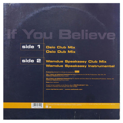 SASHA - IF YOU BELIEVE | 12" MAXI SINGLE USADO