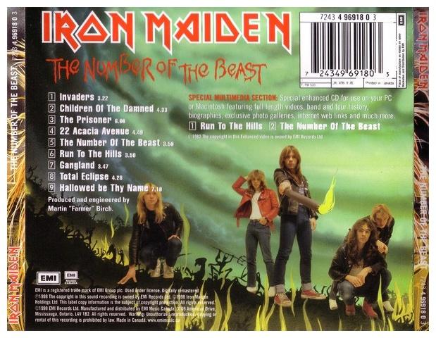 IRON MAIDEN  - THE NUMBER OF THE BEAST | CD