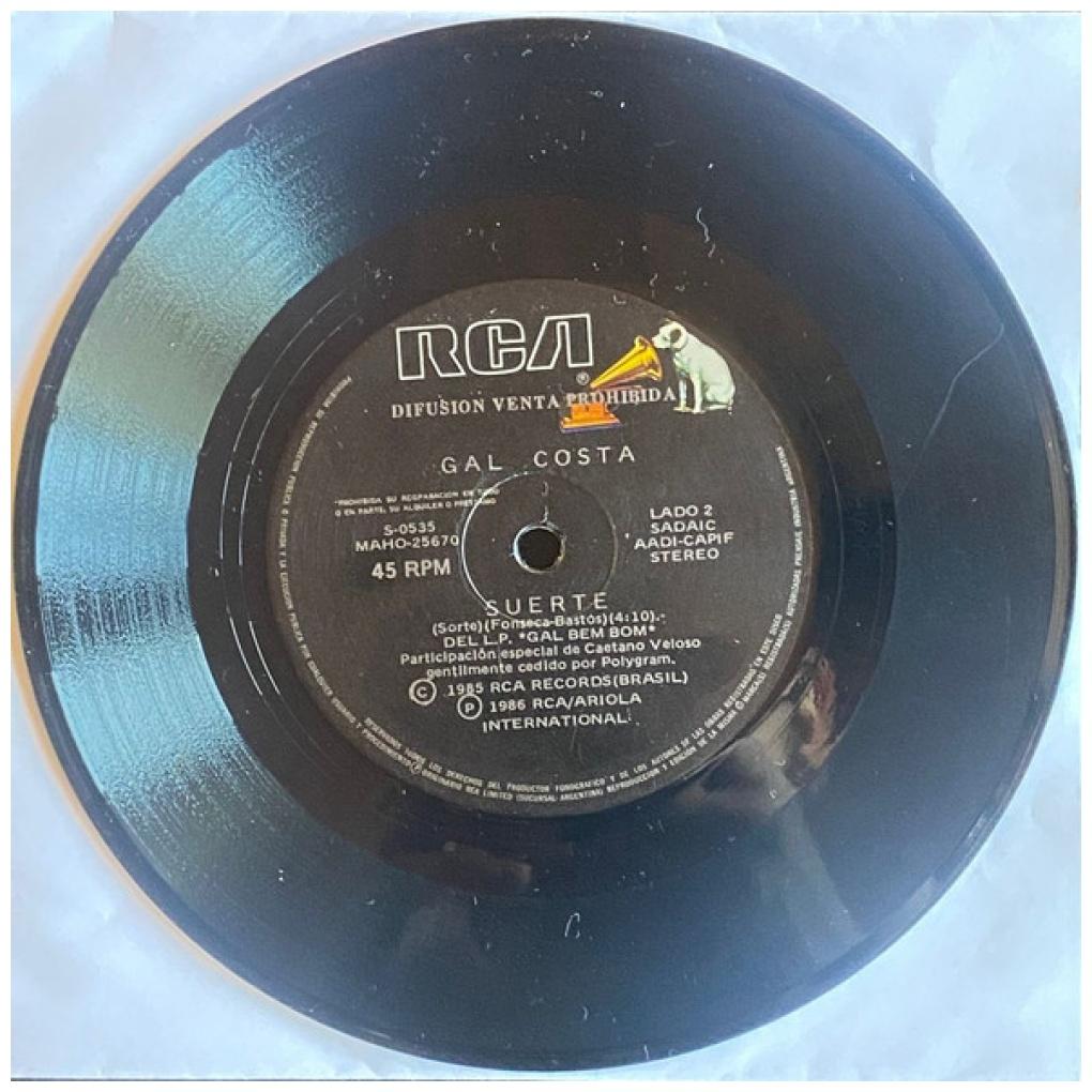 GAL COSTA - UN DIA DOMINGO | 7" SINGLE USADO