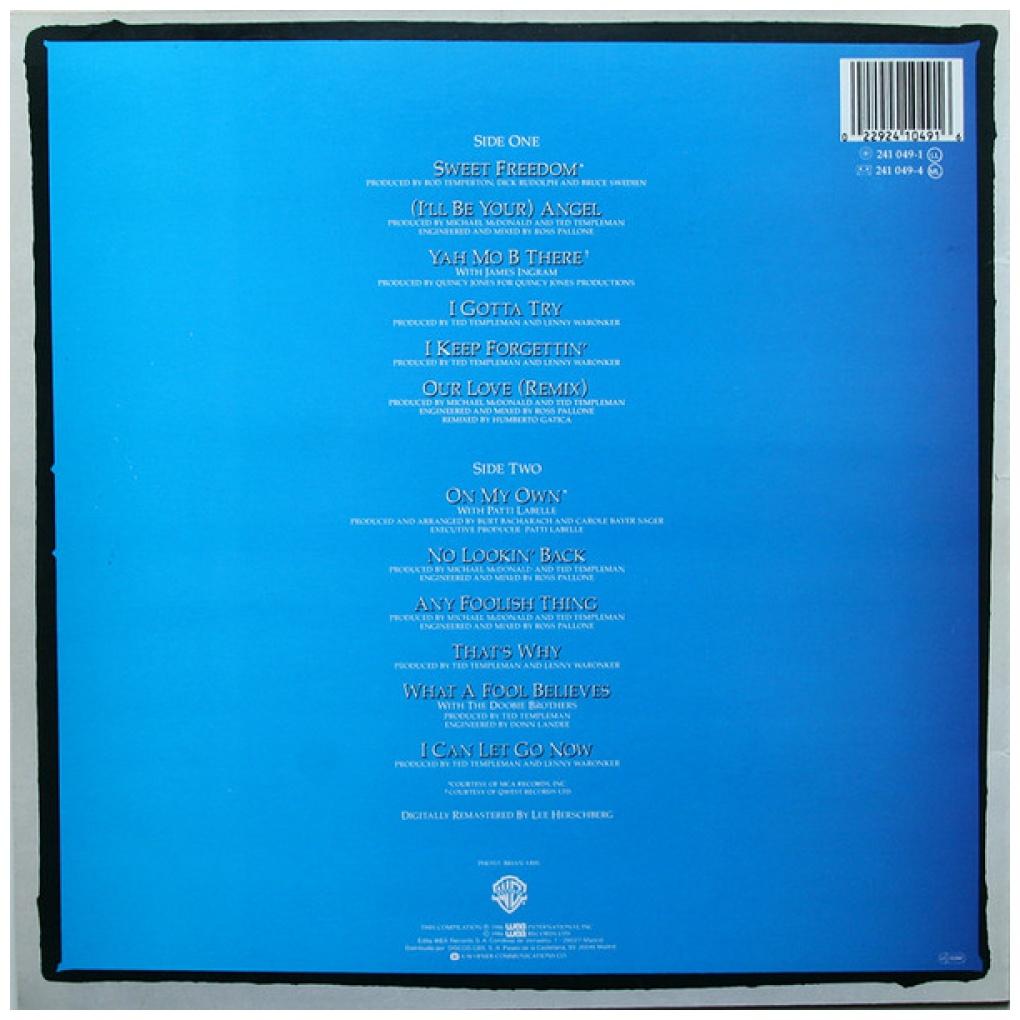 MICHAEL McDONALD - SWEET FREEDOM: THE BEST OF | VINILO USADO