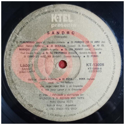 SANDRO - 18 EXITOS ORIGINALES | VINILO USADO