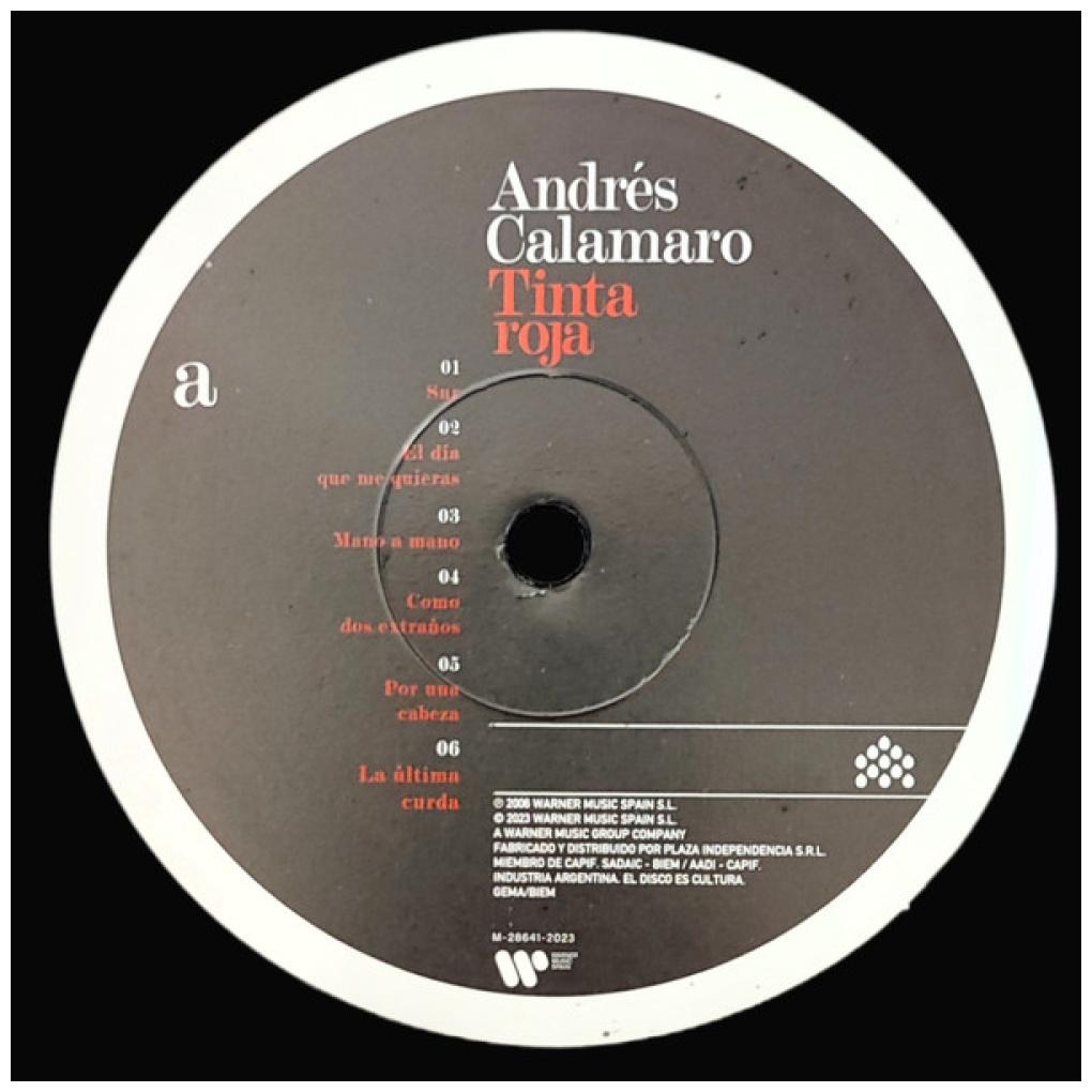 ANDRES CALAMARO - TINTA ROJA | VINILO