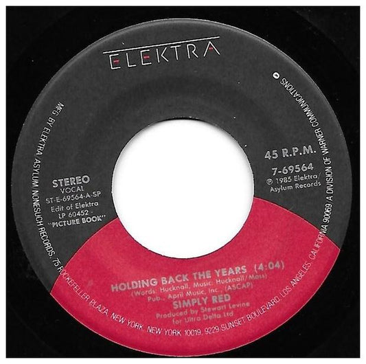 SIMPLY RED - HOLDING BACK THE YEARS | 7" SINGLE USADO