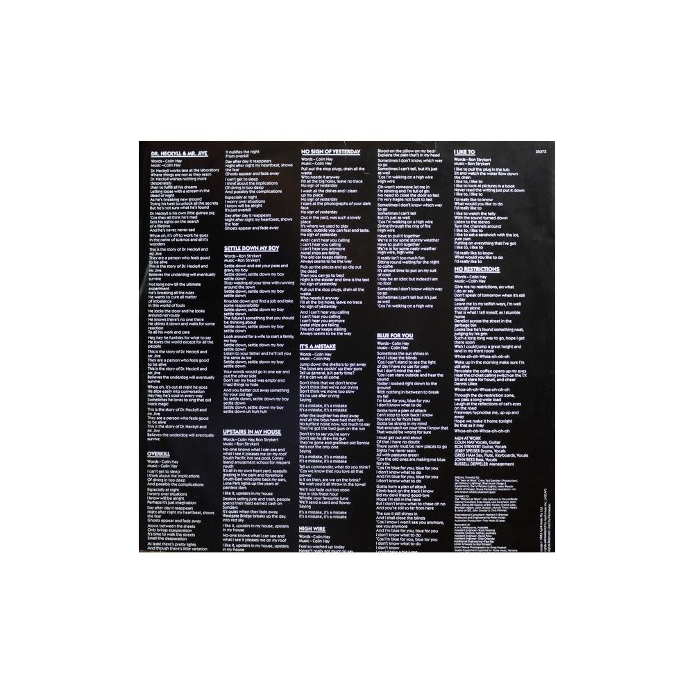 MEN AT WORK - CARGO | VINILO USADO