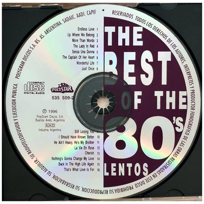 THE BEST OF THE 80 S - LENTOS | CD USADO
