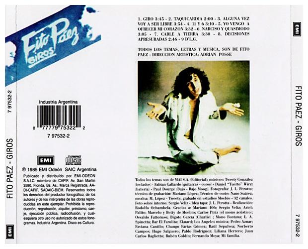 FITO PAEZ - GIROS | CD
