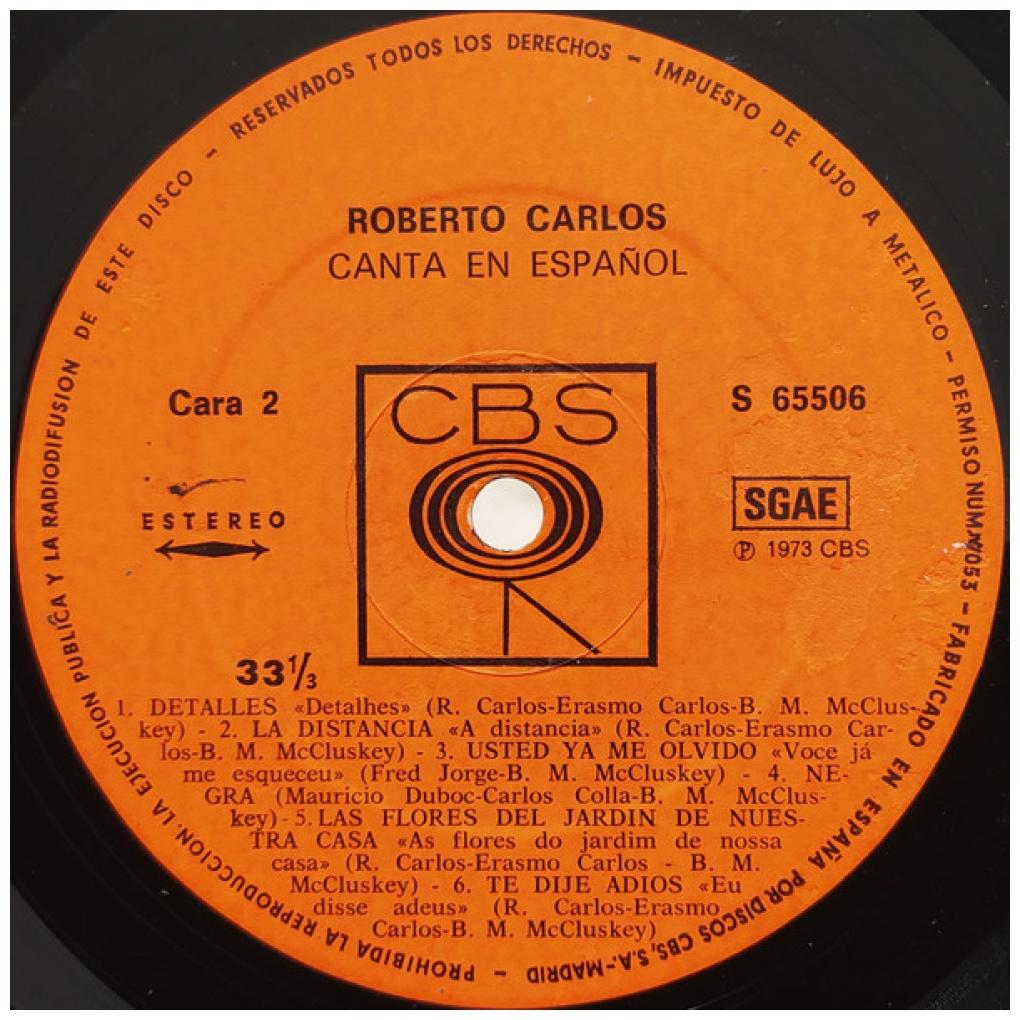 ROBERTO CARLOS - CANTA EN ESPAÑOL | VINILO USADO