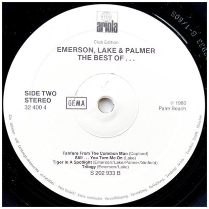 EMERSON LAKE & PALMER - BEST OF | VINILO USADO