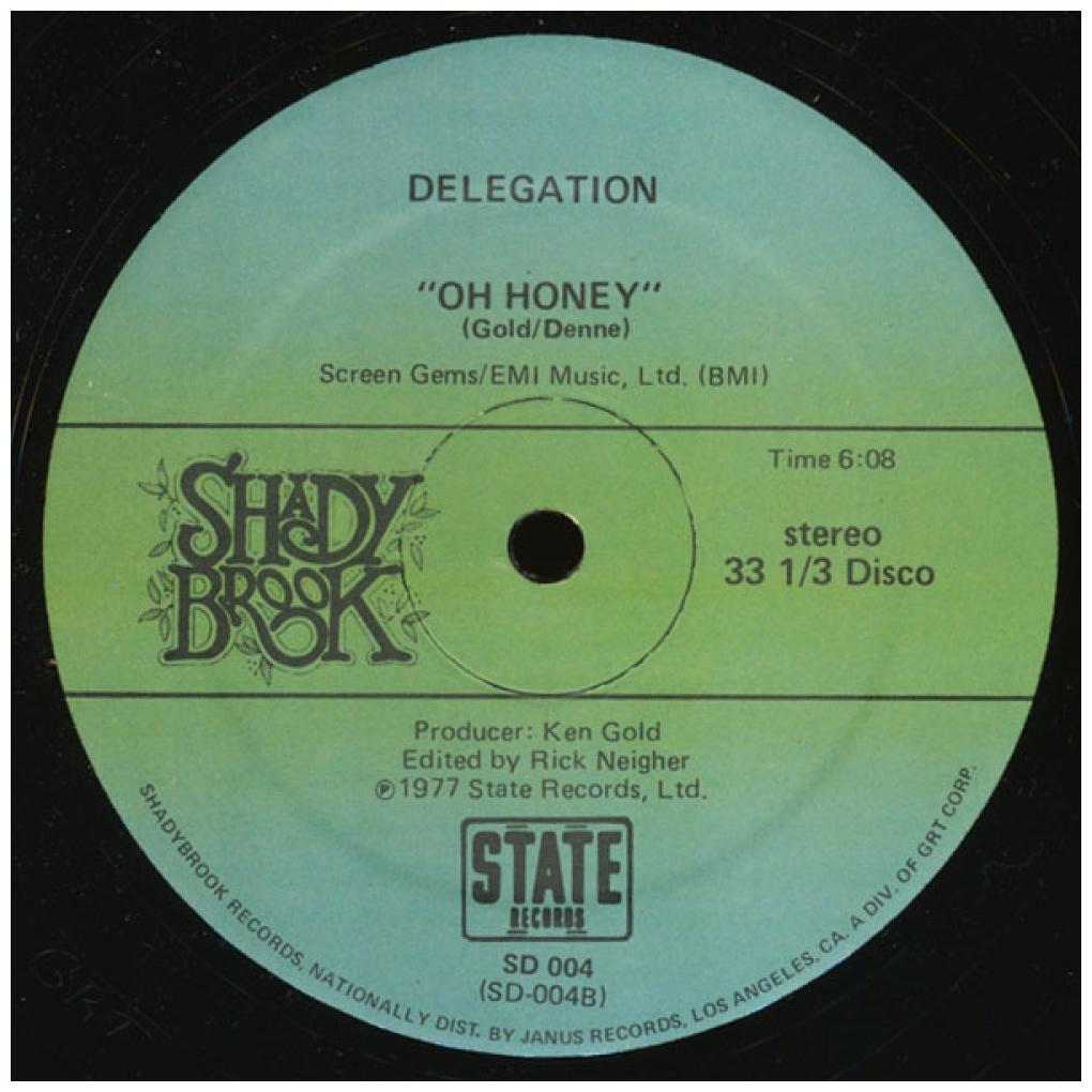 DELEGATION - OH HONEY | 12'' MAXI SINGLE USADO