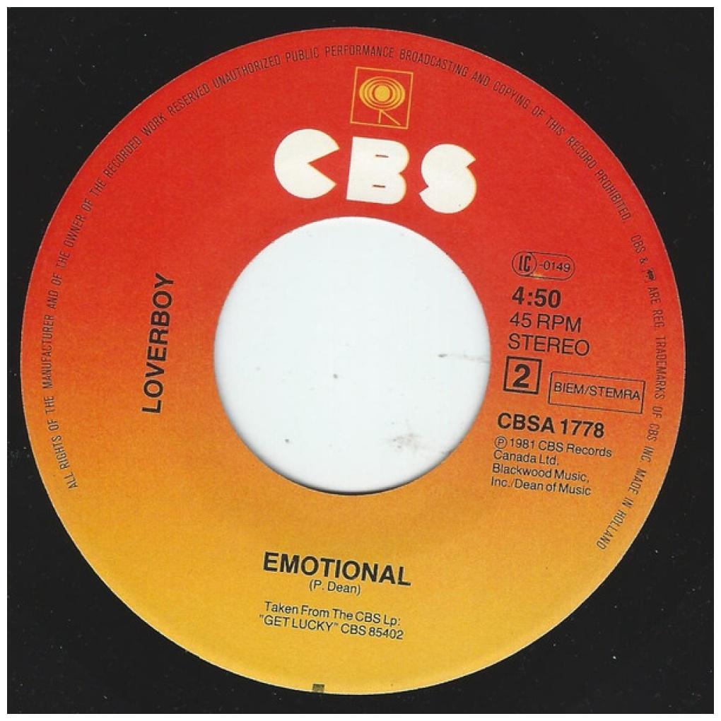 LOVERBOY - WORKING FOR THE WEEKEND | 7" SINGLE USADO