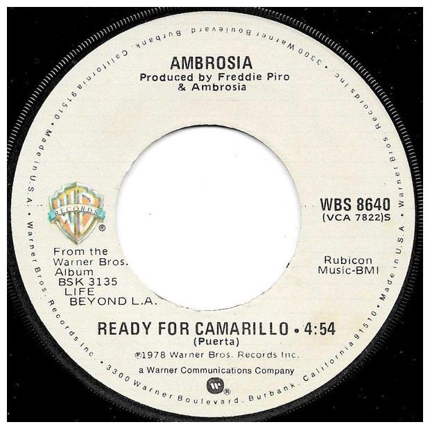 AMBROSIA - HOW MUCH I FEEL | 7" SINGLE USADO