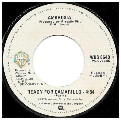 AMBROSIA - HOW MUCH I FEEL | 7" SINGLE USADO