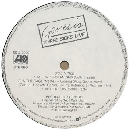GENESIS - THREE SIDES LIVE (2LP) | VINILO USADO