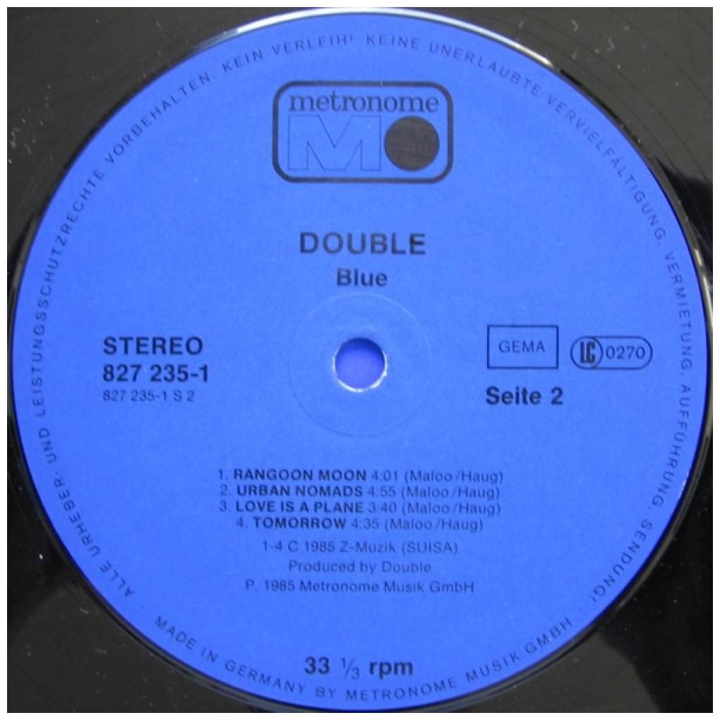 DOUBLE - BLUE | VINILO USADO