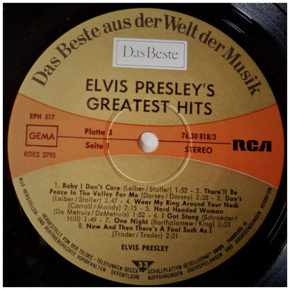ELVIS PRESLEY - GREATEST HITS (6LP) | VINILO USADO