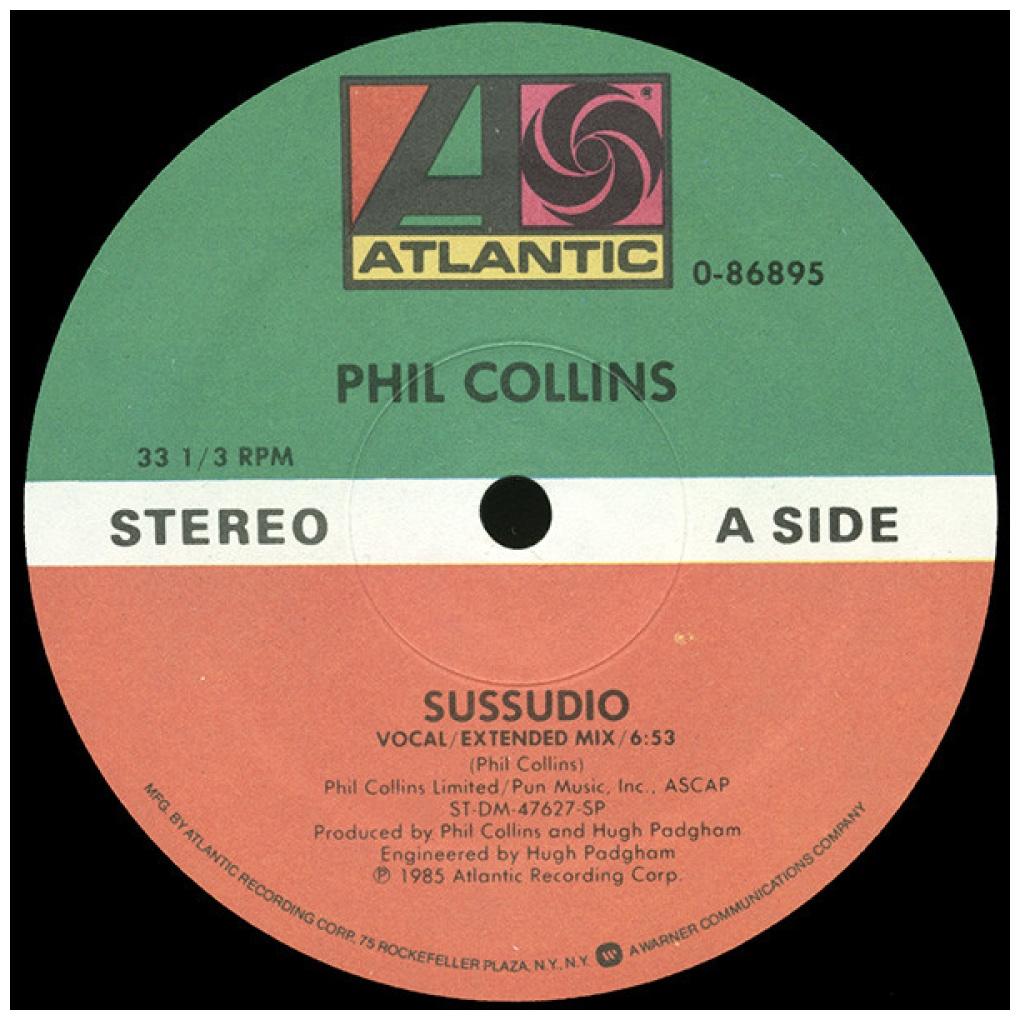 PHIL COLLINS - SUSSUDIO | 12" MAXI SINGLE VINILO USADO