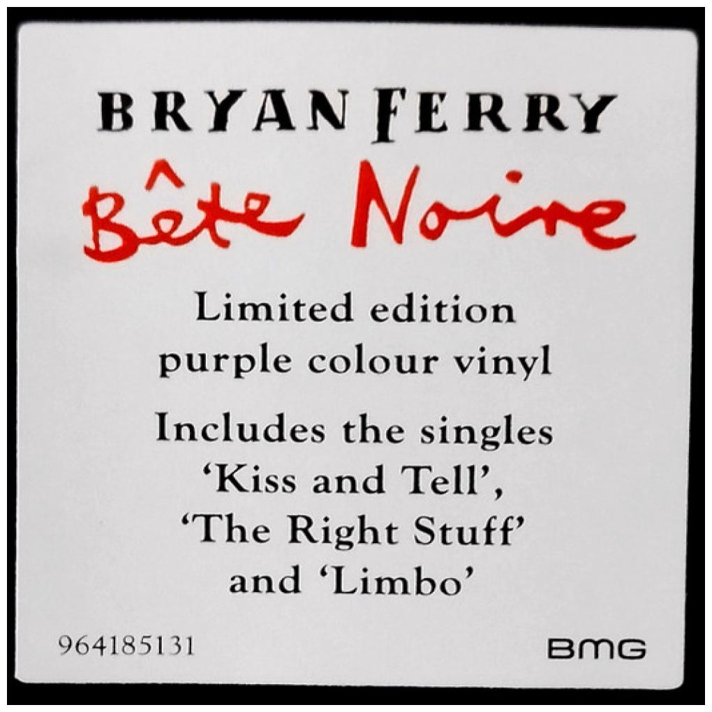 BRYAN FERRY - BETE NOIRE (PURPLE VINYL) (180GRS) (2025) | VINILO