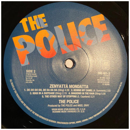 POLICE - ZENYATTA MONDATTA | VINILO