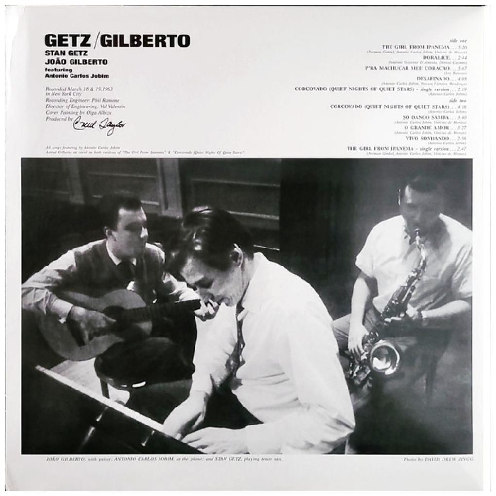 STAN GETZ & JOAO GILBERTO - GETZ/GILBERTO | VINILO