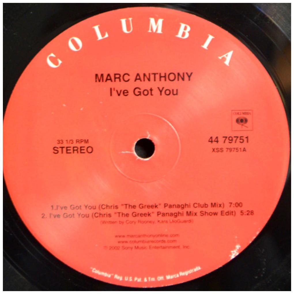 MARC ANTHONY - I'VE GOT YOU | 12'' MAXI SINGLE USADO