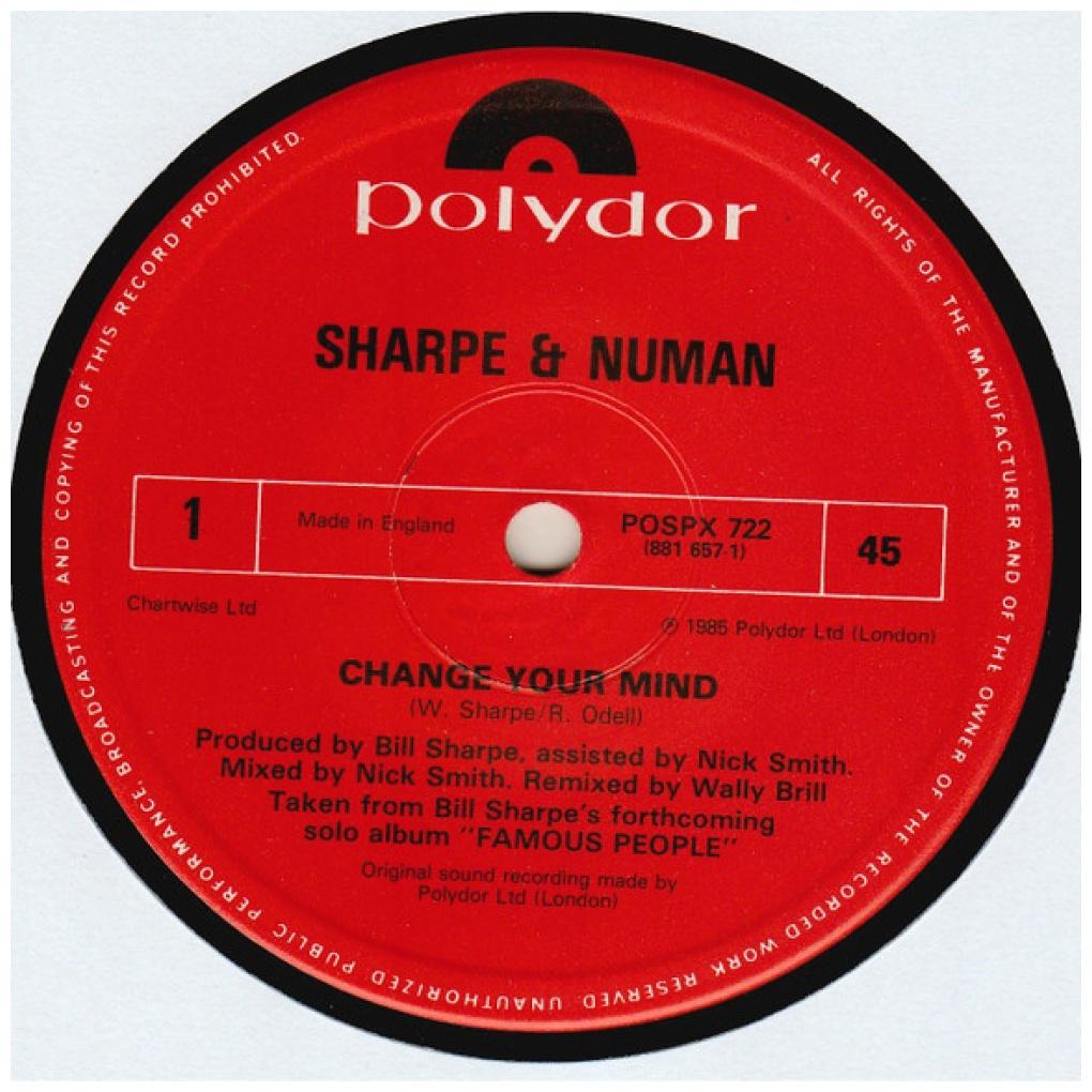 SHARP AND NUMAN - CHANGE YOUR MIND | 12'' MAXI SINGLE USADO