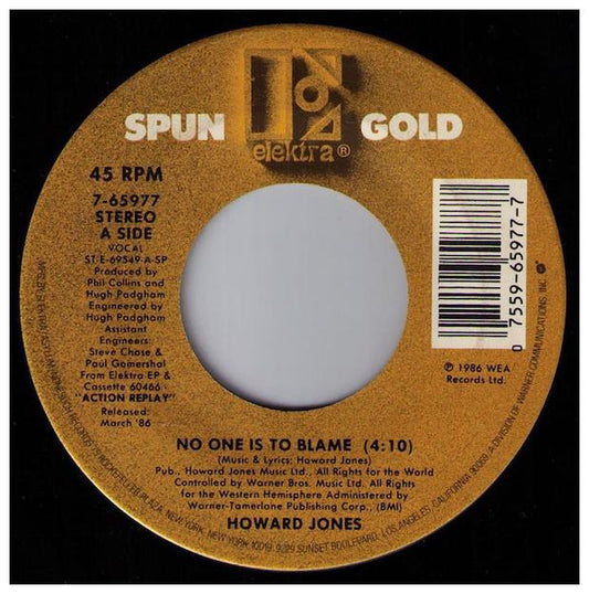 HOWARD JONES - NO ONE IS TO BLAME | 7" SINGLE VINILO USADO