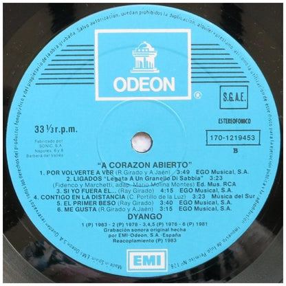 DYANGO - A CORAZON ABIERTO: SUS 25 MEJORES CANCIONES (2LP) | VINILO USADO