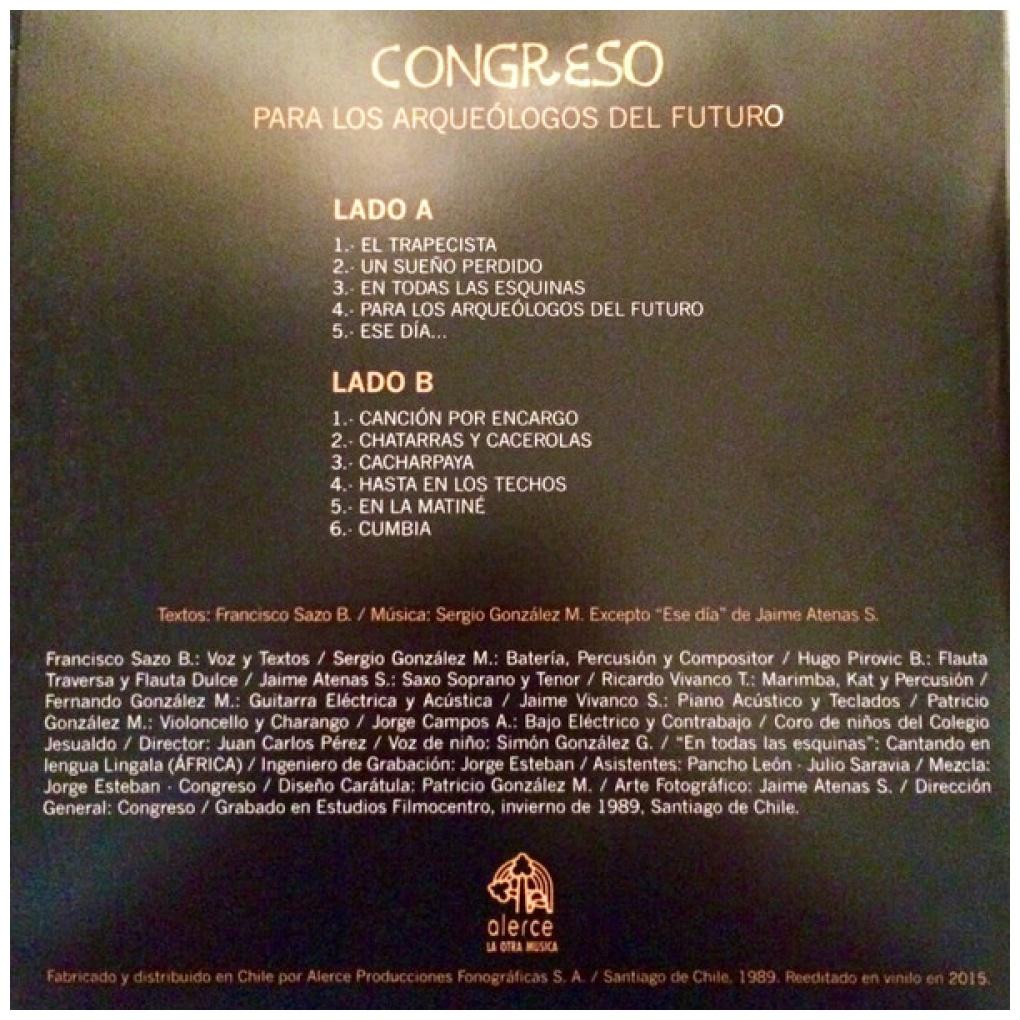 CONGRESO - PARA LOS ARQUEOLOGOS DEL FUTURO | VINILO