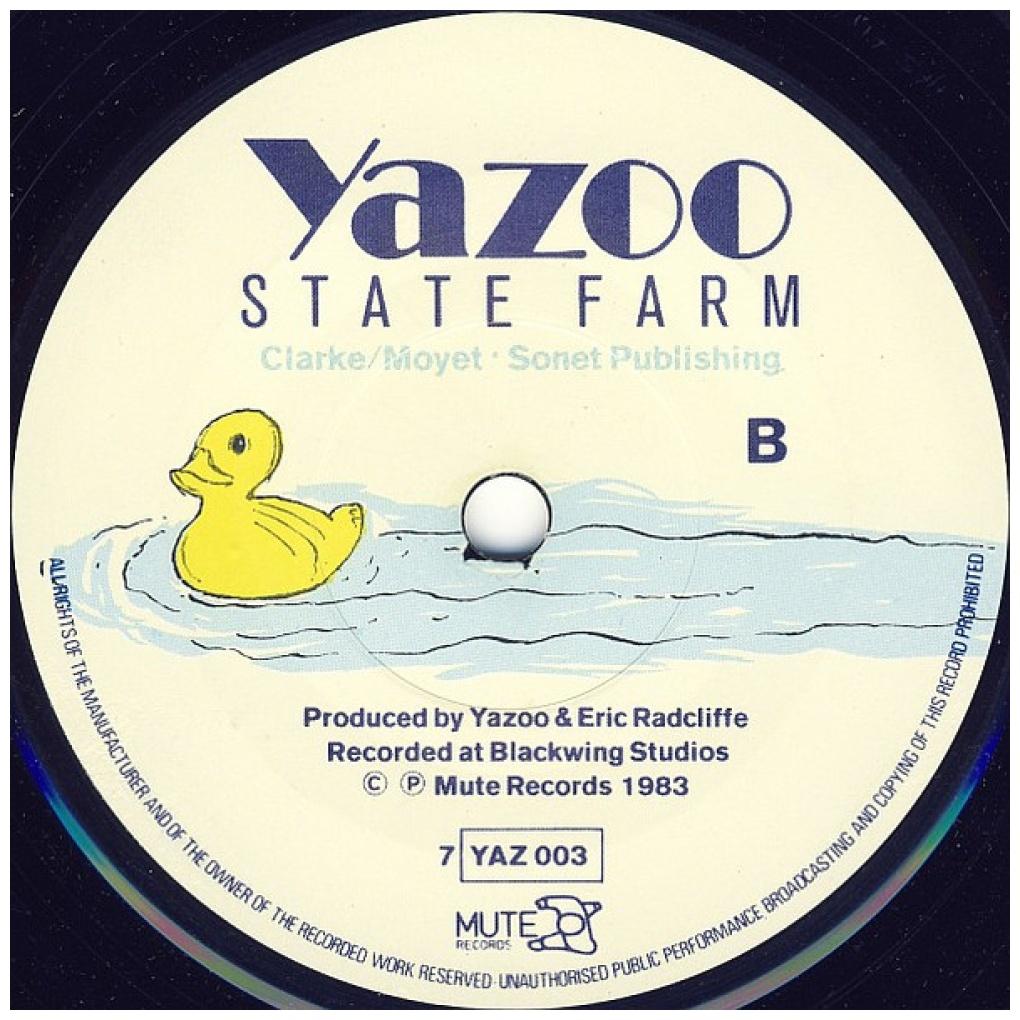 YAZOO - NOBODY'S DIARY | 7" SINGLE USADO