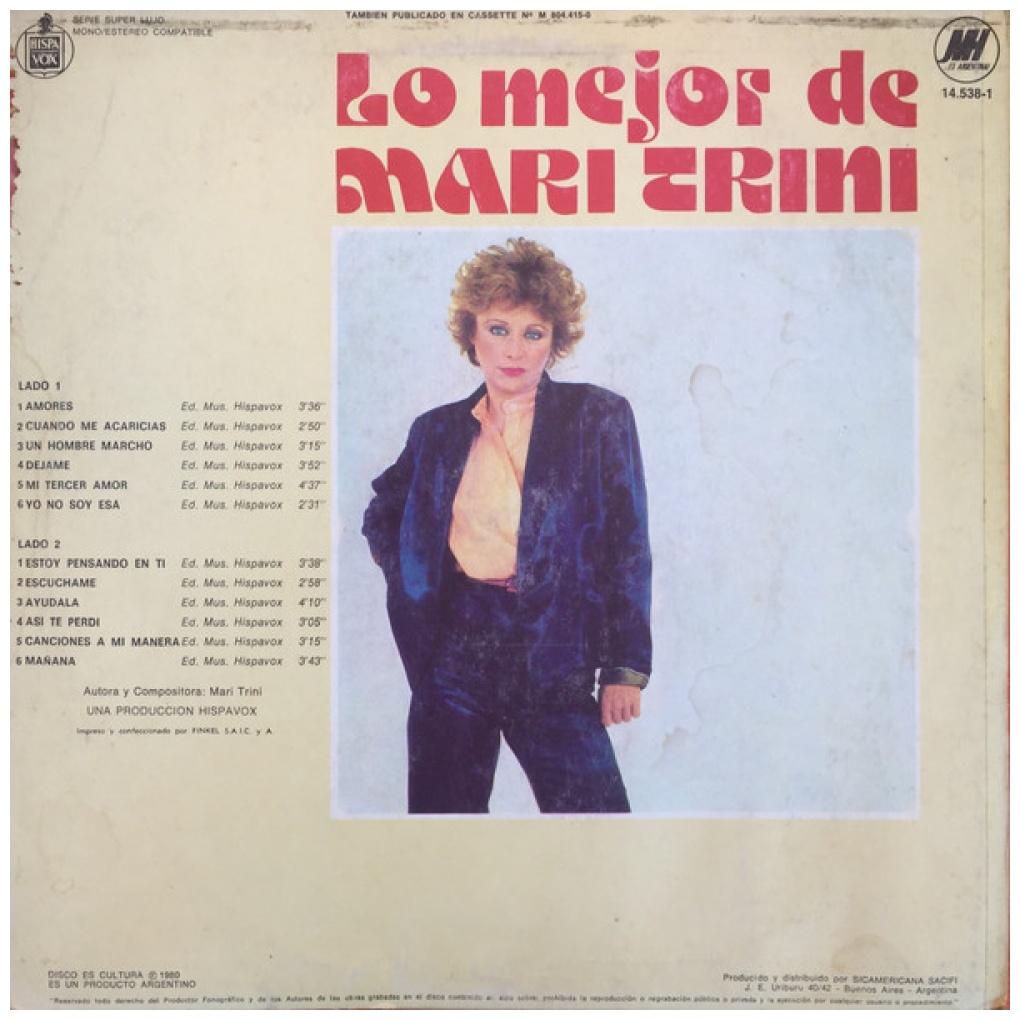 MARI TRINI - LO MEJOR | VINILO USADO