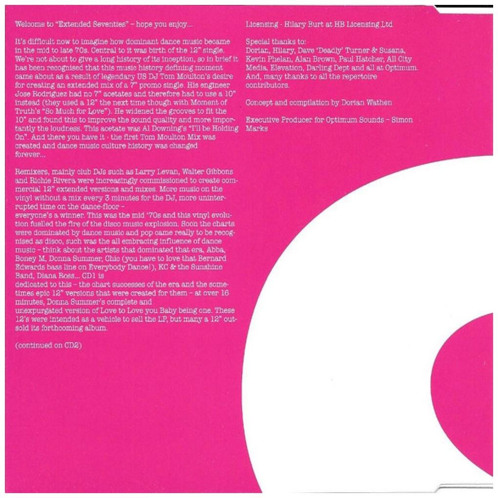 EXTENDED SEVENTIES - THE DAWNING OF THE 12 INCH ERA (3CD-BOXSET) | CD