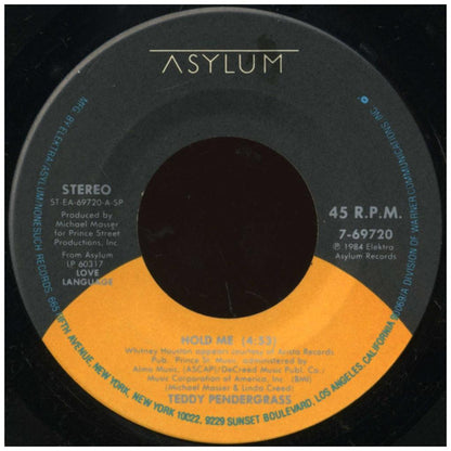 TEDDY PENDERGRASS - HOLD ME | 7" SINGLE USADO