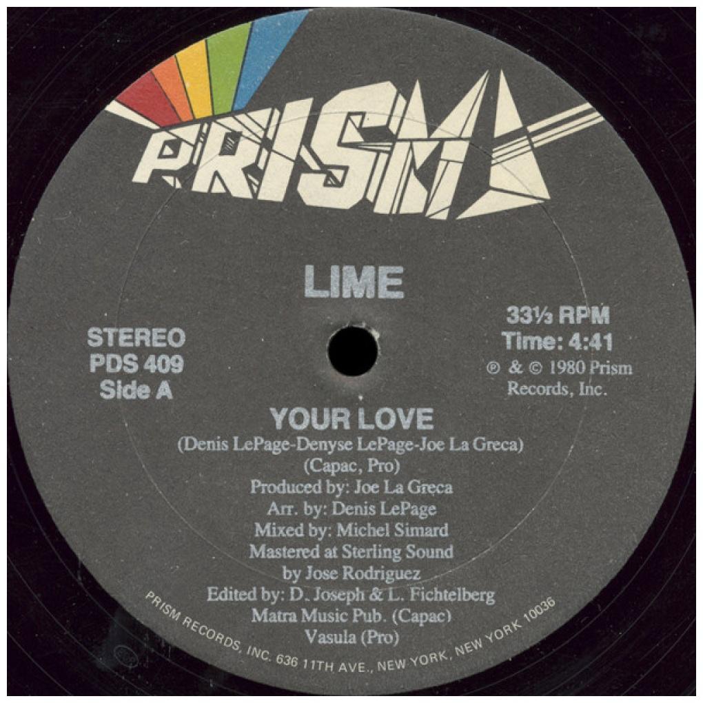 LIME - YOUR LOVE | 12" MAXI SINGLE VINILO USADO