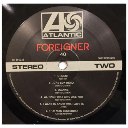 FOREIGNER - 40 HITS FROM 40 YEARS (2LP) | VINILO