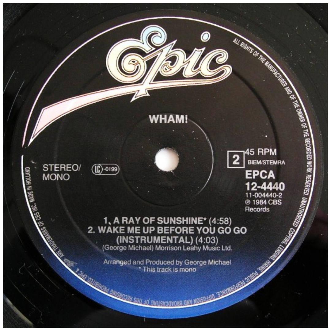 WHAM - WAKE ME UP BEFORE YOU GO-GO | 12" MAXI SINGLE USADO