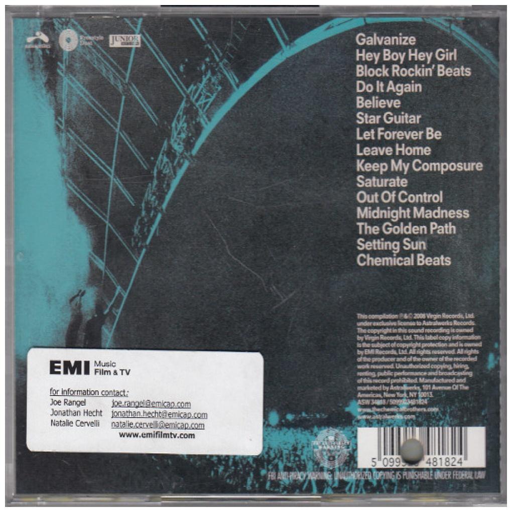 CHEMICAL BROTHERS - BROTHERHOOD: THE HIT SINGLES | CD