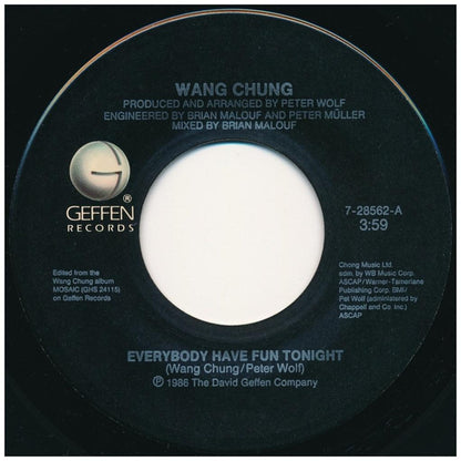 WANG CHUNG - EVERYBODY HAVE FUN TONIGHT | 7" USADO