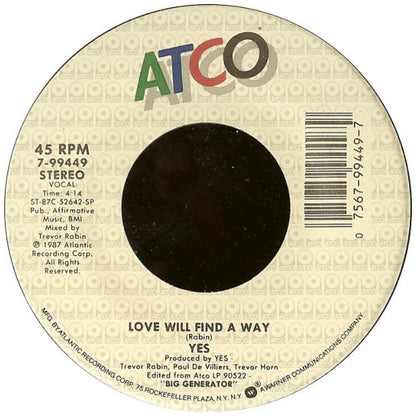 YES - LOVE WILL FIND AWAY | 7" USADO