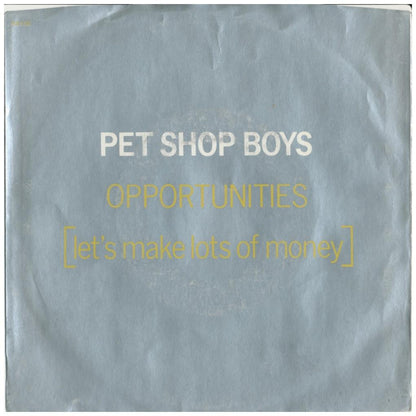 PET SHOP BOYS - OPPORTUNITIES (LET'S MAKE LOTS OF MONEY) | 7" SINGLE USADO