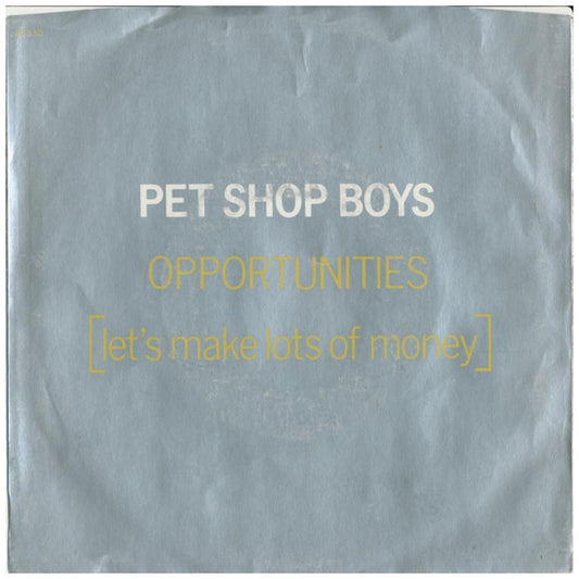 PET SHOP BOYS - OPPORTUNITIES (LET'S MAKE LOTS OF MONEY) | 7" SINGLE USADO