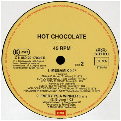 HOT CHOCOLATE - YOU SEXY THING (BEN LIEBRAND MIX) | 12" MAXI SINGLE VINILO USADO