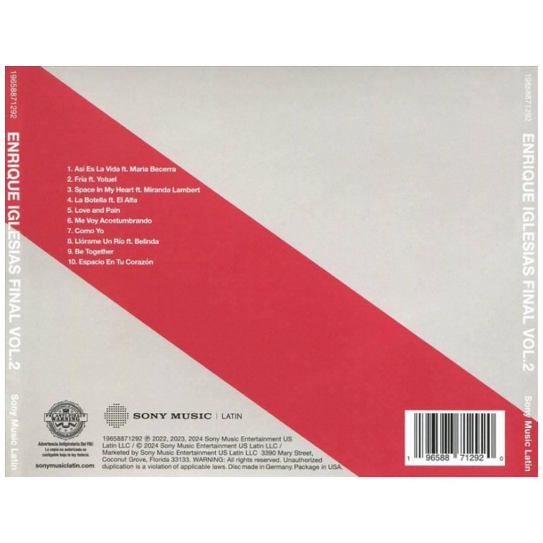 ENRIQUE IGLESIAS - FINAL VOL. 2 | CD