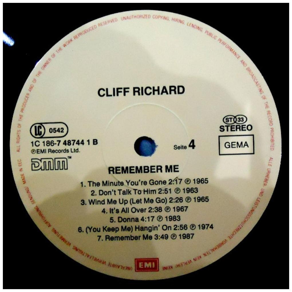 CLIFF RICHARD - REMEMBER ME: THE COLLECTION (2LP) | VINILO USADO