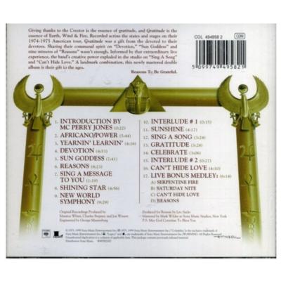 EARTH WIND FIRE - GRATITUD SPECIAL EDITION | CD